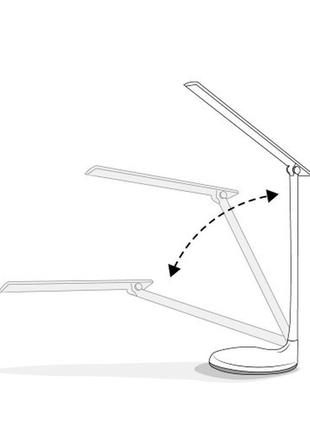 Настільна світлодіодна лампа з нічником і регулюванням температури світіння luxel 10 w ip20 (tl-01b)3 фото
