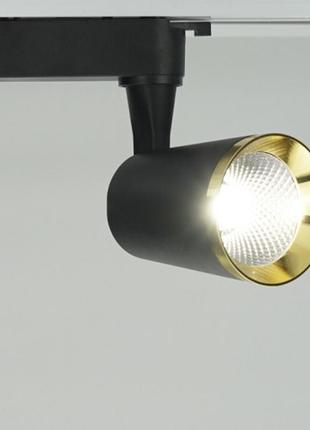 Трековый светодиодный светильник feron al111 18w (черный)