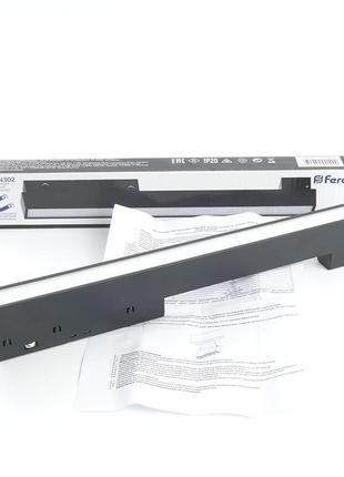 Магнитный светильник трековый feron mgn302 12w 4000к 30см 110 градусов черный
