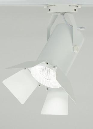 Трековый светодиодный светильник feron al110 20w (белый) "кино" со шторками5 фото