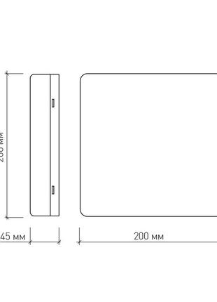 Накладний led світильник luminaria nls 15 w 220 v ip44 5000 k7 фото