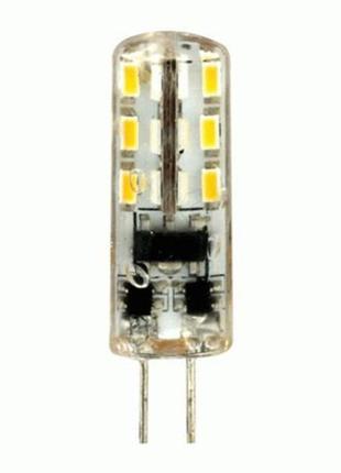 Светодиодная led лампа feron g4 lb420 12v 2w в силиконе
