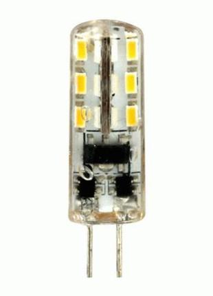 Світлодіодна led-лампа feron g4 lb420 12 v 2 w 4000 k у силіконі