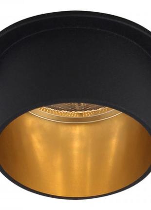 Встраиваемый светильник feron dl6005 черный-золото1 фото