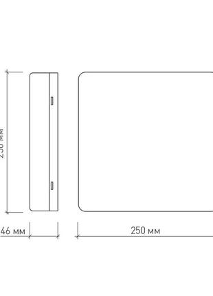 Накладной led светильник luminaria nls 25w 220v ip44 5000k
