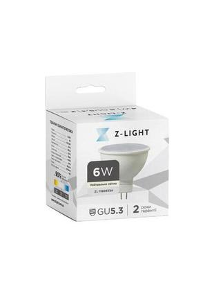 Светодиодная лампа mr16 6w gu5.3 4000k zl11606534