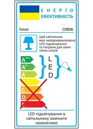 Встраиваемый светильник feron cd836 с led подсветкой3 фото