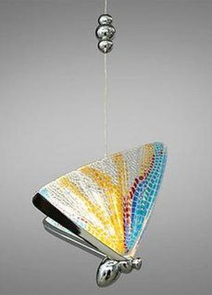 Підвіс led метелик золото/хром