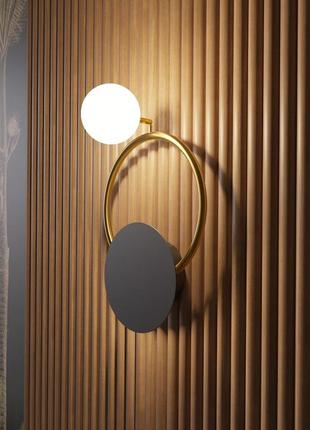 Настенный светильник mj-light pearl bk+gd 16002