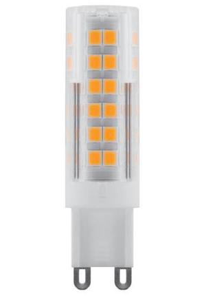 Світлодіодна led-лампа g9 feron lb-433 5 w 4000 k прозора в пластиковому корпусі