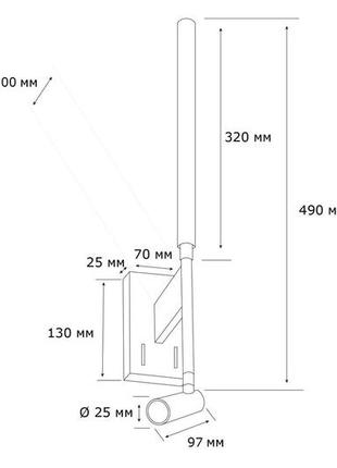 Настенный светильник mj-light kono read 3200k wh 15004