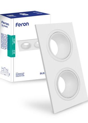 Встраиваемый поворотный светильник feron dl0385 белый