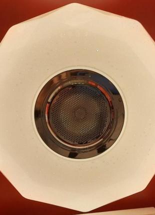 Светодиодный светильник luxel 410х95мм ip20 с bluetooth динамиком и пультом управления 48w (clnr-48)