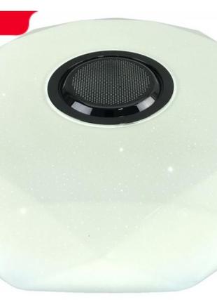 Светодиодный светильник luxel 410х95мм ip20 с bluetooth динамиком и пультом управления 48w (clnr-48)3 фото
