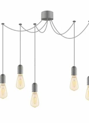 Подвес паук 50411 5х2м е27 серый