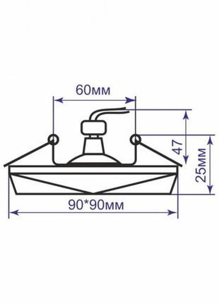 Встраиваемый светильник feron cd8020 с led подсветкой