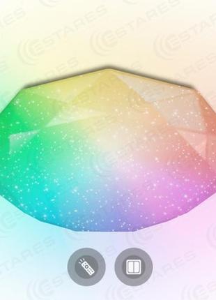 Diamant потолочный светодиодный светильник с пультом ду 96w rgb