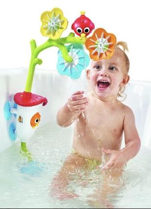 Мобиль (карусель, игрушка) для детской ванночки и ванны yookidoo «волшебный скворечник»4 фото