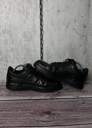 Оригинальные крутые чёрные мужские кожаные кеды,кроссовки nike zoom hyperfuse low womens tops shoes low