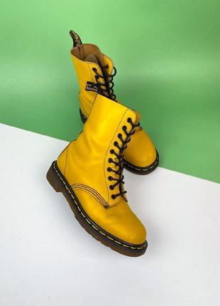 Ботинки dr. martens 1490 yellow англия1 фото