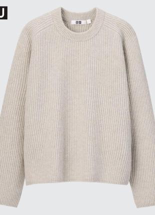 Свитер с премиум шерсти uniqlo размер м 5