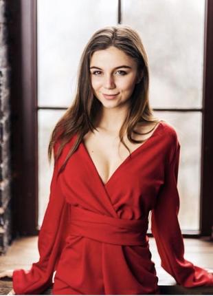 Ромпер красный bershka