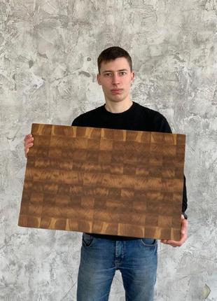 Торцева обробна дошка з дуба розміром 60х40х4.5 см