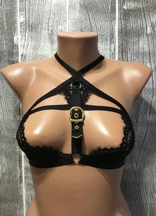 🌿відкритий бюстгальтер портупея еротичний