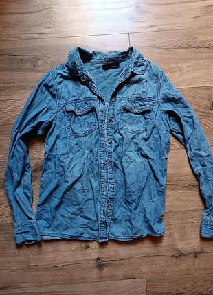 Джинсовая рубашка фирменная