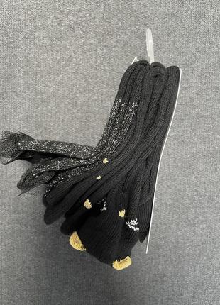 Носки для девочек, черные, cool club smyk, комплект 3 шт. 25/27 см5 фото