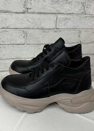 36-41 рр кросівки нат.шкіра на платформі