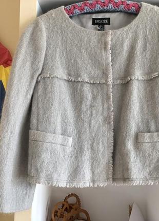 Шерстяной пиджачок из альпаки, размер м/л3 фото