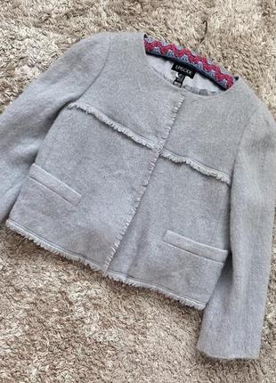 Шерстяной пиджачок из альпаки, размер м/л