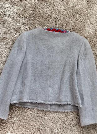 Шерстяной пиджачок из альпаки, размер м/л2 фото
