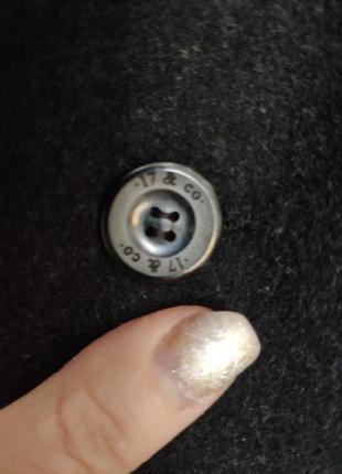 Германия, бренд 17& co .чоловіче оригінальне кластчне з вовни, темно сіре пальто