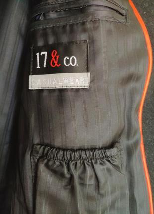 Германия, бренд 17& co .чоловіче оригінальне кластчне з вовни, темно сіре пальто