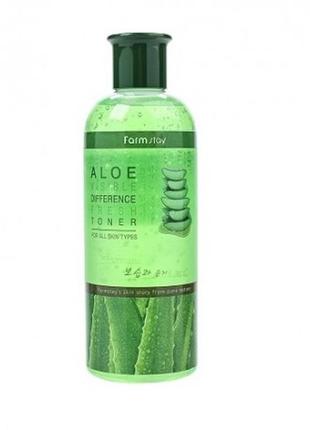 Зволожувальний тонер з алое farmstay visible digerence fresh toner aloe