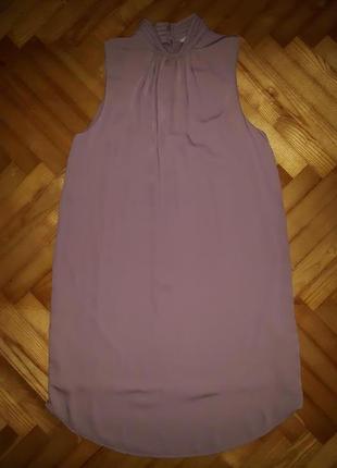 Лаконичное шифоновое платье красивого цвета от h&m! p.-38