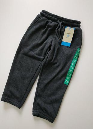 Теплые детские спортивные штаны джоггеры на флисе крафтед crafted оригинал