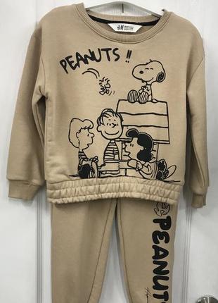 Костюм h&amp;m с принтом peanuts