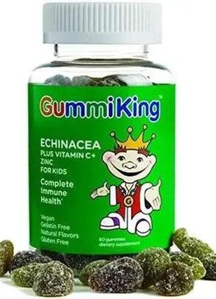 Gummiking эхинацея с витамином с и цинком для детей. 60 жевательных таблеток