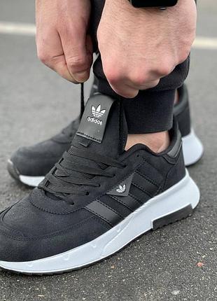 Мужские черно-белые кроссовки adidas 🆕 кроссовки адидас на весну