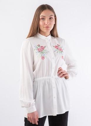 Жіноча блуза біла 100% віскоза україна