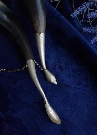 Пара лебедей🥂 сувенирные кубки советские ссср северная осетия натуральный рог на цепочках лебедушки настенный декор статуэтки винтаж8 фото