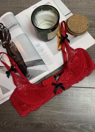 Бра бралетт lovehoney love me lace 1/2 cup bra2 фото