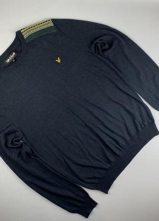 Шерстяной свитер lyle scott1 фото