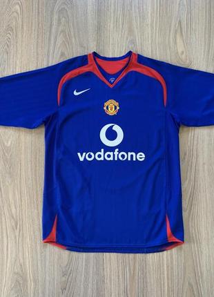 Мужская винтажная футбольная джерси nike manchester united away 2005