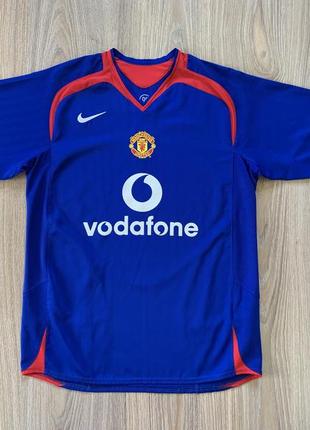 Мужская винтажная футбольная джерси nike manchester united away 20052 фото