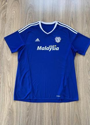 Мужская футбольная спортивная футболка джерси adidas cardiff city 20161 фото