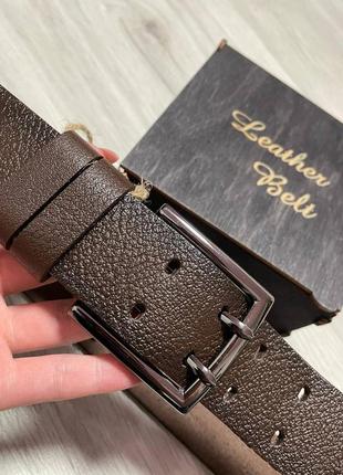 Ремень пояс мужской кожаный / ремень пояс мужественный кожаный